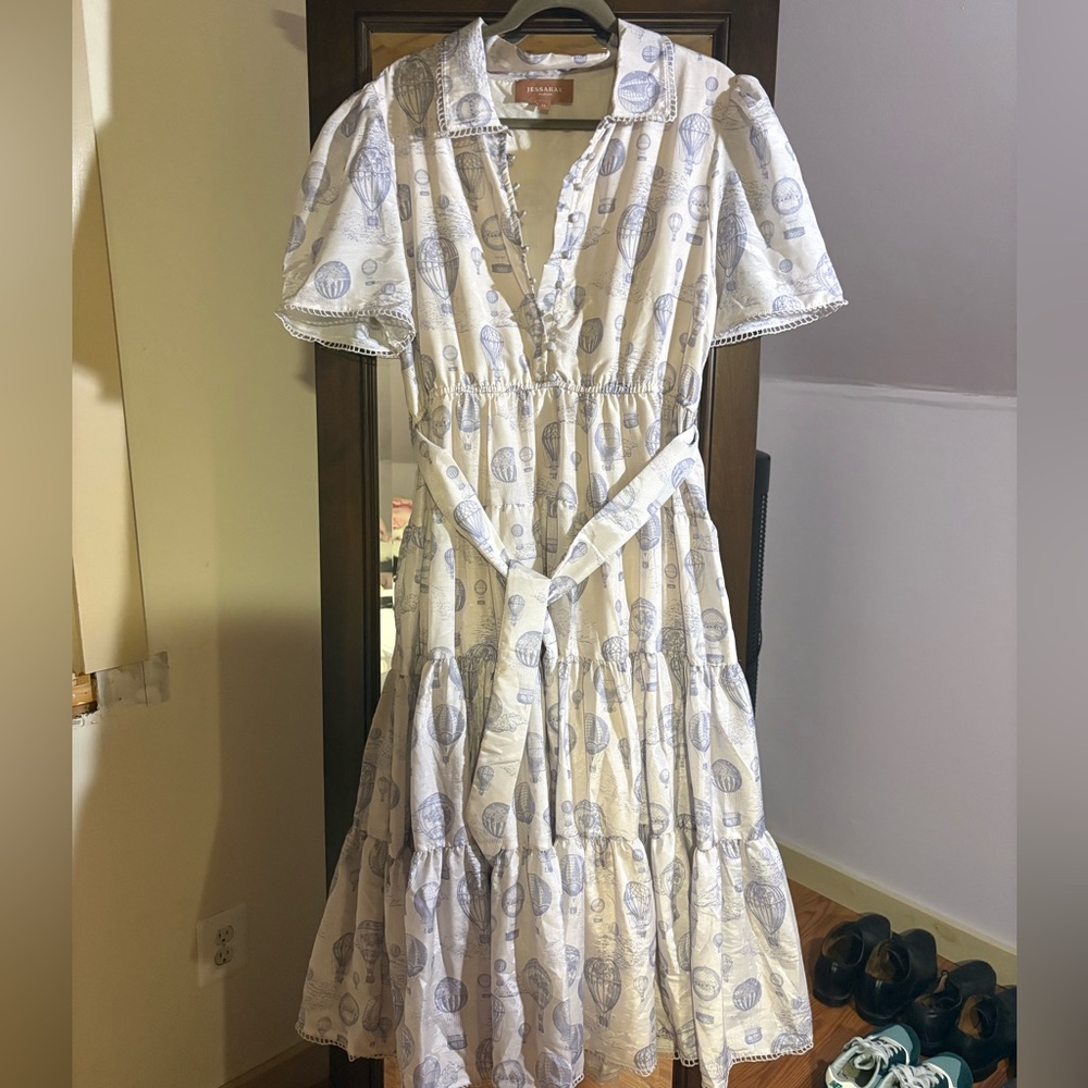 JessaKae maxi dress with hot air balloon print